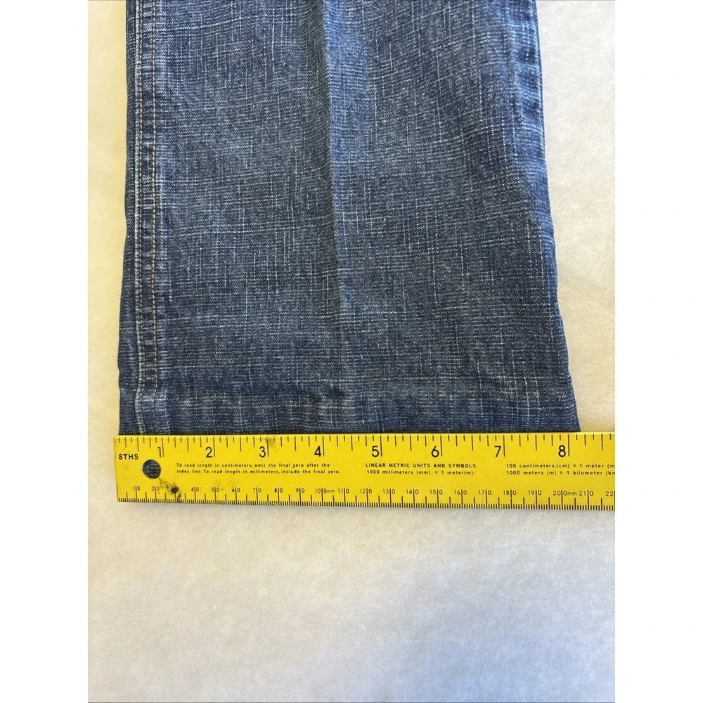 Y2K Vtg Faded Glory Girls Jeans Size 12‎ Embroidered Flowers Stretch Bootcut